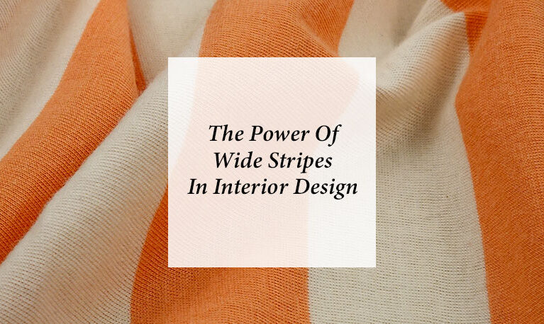 Wide Stripes in Interior Design