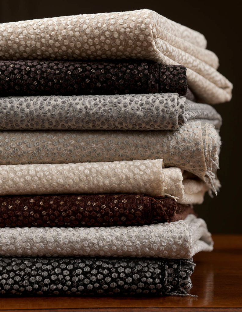 An image of boucle fabrics. 